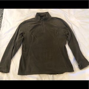 Ladies The North Face Fleece Pullover-Taupe-XL-$40